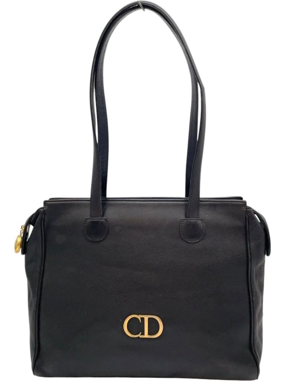 485312CR T4 Christian Dior Hand Bag Black Leather